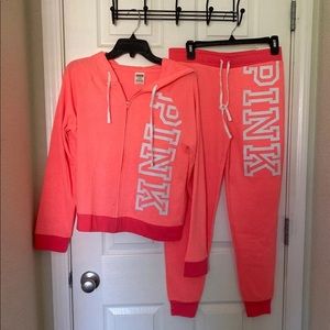 Victoria's Secret Pink- Pink Sweatshirt & Pants